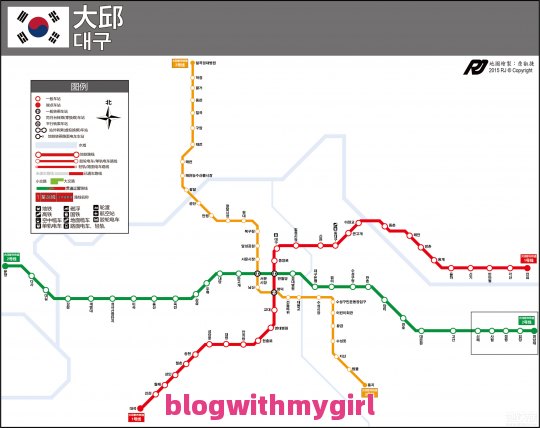 了解一下韩国最新地铁线路图